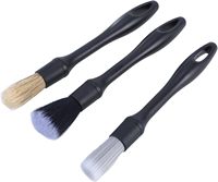 QEEPEI Kit de brosses de nettoyage multifonctionnelles en plastique pour l'intérieur de voiture et ensemble de brosses de détaillage pour lave-auto, kit de lavage doux pour perceuse