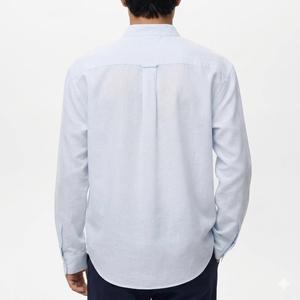 Men's Bavarian Oktoberfest Shirt - Traditional German V-shaped neckline, <b>no</b> <b>buttons</b> - Soft, Breathable Cotton blend - Product Image 4