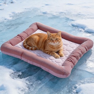 Pet Cooling Mat Rectangle 45x35cm 55x45cm 76x58cm Ice <b>Pad</b> For Cat Summer Cooling <b>Bed</b> Polyester Fiber Fill Hand Wash - Product Image 3