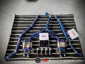 CGW-silenciador de tubo de escape de titanio para Subaru WRX <span class=keywords><strong>2</strong></span>,0 T 2014, con puntas de escape forjadas, precio de fábrica - Product Image 2