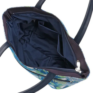 Garland pattern handbag polyester fiber + nylon <b>material</b> ladies daily bag modern small fresh style handbag - Product Image 3