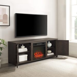 Soporte <span class=keywords><strong>de</strong></span> <span class=keywords><strong>TV</strong></span> <span class=keywords><strong>de</strong></span> chimenea <span class=keywords><strong>de</strong></span> perfil bajo adecuado para televisores <span class=keywords><strong>de</strong></span> más <span class=keywords><strong>de</strong></span> 65 <span class=keywords><strong>pulgadas</strong></span>, centro <span class=keywords><strong>de</strong></span> entretenimiento con soporte, - Product Image 1