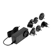 Adaptateur secteur 12V 5A pour produits LCD, certification GS SAA, normes de prises UK/US/EU, câble de 1,5 m