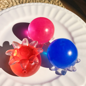 Custom Maltose Logo Promotional Transparent Octopus <b>Squishy</b> Stress Ball TPR Autism Fidget Toy - Product Image 2