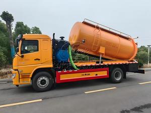 Shacman การทำความสะอาดท่อระบายน้ำ L5000รถบรรทุก vactor ทางเลือกของเครื่องยนต์ Cummins / Weichai การติดตั้งปั๊มสูญญากาศเครื่องยนต์ PTO หรือ AUX - Product Image 3