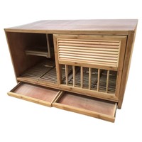Cage de reproduction en bois à porte coulissante pour pigeons, nichoir européen pour pigeons de course et colombiers