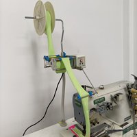 TFU16-3 SMotor Dispositif de dosage automatique d'élastique, alimentateur de bande supérieure de 64 mm de largeur pour machine à coudre de confection, Mlimentador De Elastic