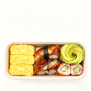 Barquette alimentaire jetable biodégradable compostable 100% fibre de balle de riz <span class=keywords><strong>sans</strong></span> PFAS, utilisable au micro-ondes, pour les fêtes, les gâteaux, les plats à emporter, les sushis - Product Image 2