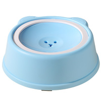 Bol à boire automatique flottant anti-renversement pour chiens et chats, en plastique, ne mouillant pas la gueule