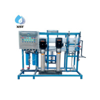 Purificateur d'eau saumâtre haute efficacité 10000L/H avec pompe et moteur PLC pour usine de traitement d'eau potable par osmose inverse