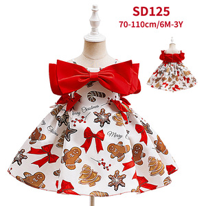 Robe en satin princesse pour petites filles, pour fêtes d'été, robe pour petite fille pour fête de Noël, tenues de bal pour enfants - Product Image 4