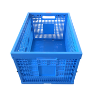 Caisse en plastique pliable, empilable et recyclable en maille avec matériaux PP pour panier de rangement