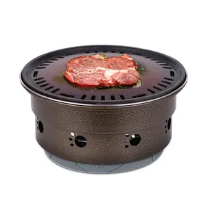 שמן נמוך ובריא שימוש כפול BBQ גריל תנור סאם ג'יופסל שימור חום מקורה מסחרי תנור ברביקיו משובץ למחצה