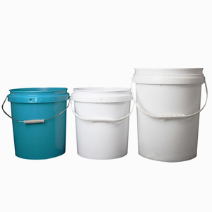 Cubo de plástico vacío de gran oferta con línea de escala de regla para contenedor de almacenamiento de detergente con asa y tapa - Product Image 5