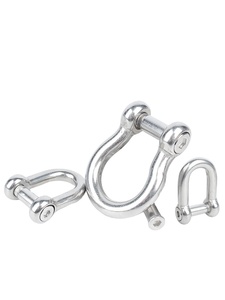 Gian lận phần cứng thép không gỉ Châu Âu loại <span class=keywords><strong>D</strong></span> còng <span class=keywords><strong>d</strong></span>ưới thép không gỉ cung còng Dee xiềng xích - Product Image 3