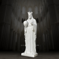 Statue de Jésus en marbre blanc, église religieuse catholique décorée en pierre naturelle