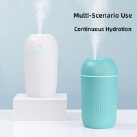 Mini humidificateur d'air ultrasonique 420 ml, humidificateur d'aromathérapie USB de bureau avec veilleuse, grande capacité, cadeau pour la maison
