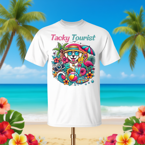 T-shirt Tacky Tourist à thème vacances d'été, t-shirt graphique unisexe pour adultes - Product Image 3
