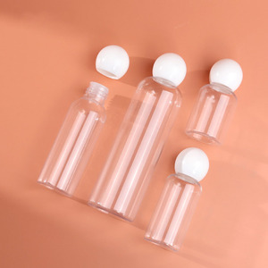 Botol Sampo Plastik PET Transparan Grosir 50ml 100ml 250ml Tutup Flip Top Wadah Isi Ulang untuk Perawatan Kulit - Product Image 3