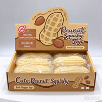 Jouets à presser en forme d'arachide, super doux, anti-stress, jouet sensoriel à remontée lente, forme mignonne, vente en gros
