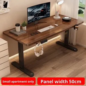 Centro in legno massello elettrico regolabile in altezza Smart Computer Desk Design moderno Liftable Gaming Desk per casa studio ufficio - Product Image 4