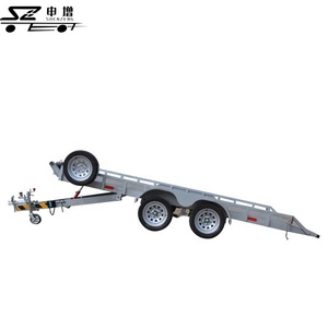 Remolque <span class=keywords><strong>de</strong></span> cubierta plana <span class=keywords><strong>de</strong></span> 4 ruedas, carro <span class=keywords><strong>de</strong></span> tracción <span class=keywords><strong>para</strong></span> coches <span class=keywords><strong>de</strong></span> transporte - Product Image 5