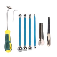 Kit d'outils d'application et de finition en silicone pour mastic et coulis de carrelage, pour l'égalisation et le retrait, amélioration de l'habitat