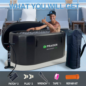 Noir pas cher <span class=keywords><strong>Xl</strong></span> bain de glace pliant récupération <span class=keywords><strong>baignoire</strong></span> plongeante froide <span class=keywords><strong>baignoire</strong></span> portable pour adulte - Product Image 3