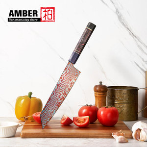 Cuchillo <span class=keywords><strong>de</strong></span> <span class=keywords><strong>Chef</strong></span> Japonés <span class=keywords><strong>de</strong></span> Alta Calidad sin Núcleo <span class=keywords><strong>de</strong></span> Acero <span class=keywords><strong>de</strong></span> Damasco Personalizado Cuchillería <span class=keywords><strong>de</strong></span> Ultra Nitidez con Hoja Azul - Product Image 5