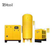 200 L 300 L 400 L 500 L Compresseur d'air industriel électrique rotatif à vis Compresseur d'air intégré 4 en 1 Sécheur d'air combiné