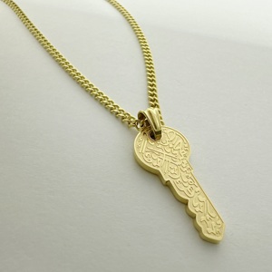 Inspire gioielli moda gioielli collane la chiave della pazienza collana islamico calligrafia aracica gioielli chiave ciondolo collane - Product Image 3