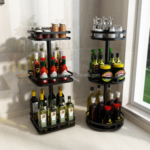 金属旋转方形香料架收纳器，适合橱柜和台面 - Product Image 3