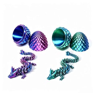 Huevo de Dragón Impreso en 3D, Juguete de Dinosaurio en Cápsula, Reptil Prehistórico en Cápsula, Huevo de Dragón Impreso en 3D para Niños - Product Image 1