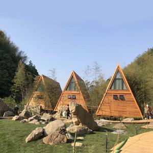 Kit Prefabbricato per Casa di Vacanza in Legno a Forma di A Nuovo Stile Triangolare Resort Casa sull'Albero per <span class=keywords><strong>Vacanze</strong></span> - Product Image 1