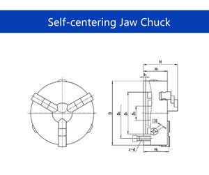 Portabrocas <span class=keywords><strong>CNC</strong></span> Manual autocentrante 3 mordazas torno portabrocas Material de acero - Product Image 4