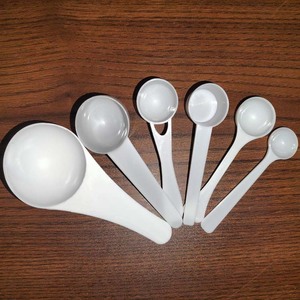 Plastic <b>Measuring</b> <b>Spoons</b> 1G 3G 5G 10G 15G Food Grade For Powder Milk Panax Notoginseng Measurement - Product Image 1