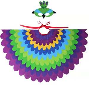 2025 Ecowalson niños disfraz de animales pájaros alas de fieltro divertido Cosplay disfraces de Halloween ala de <span class=keywords><strong>mariposa</strong></span> - Product Image 5