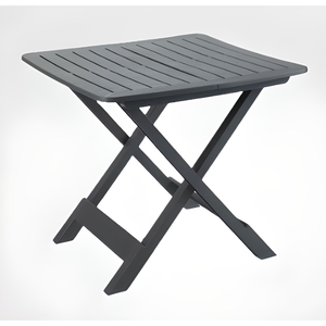 MESA PLEGABLE TEVERE CM 79X72 POLIPROPILENO ANTRACITA - Product Image 1
