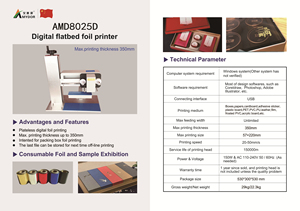 Amydor-máquina de impresión digital de lámina dorada 8025D, impresora de lámina caliente, grosor de impresión de 35cm - Product Image 4