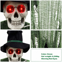Squelette animé grandeur nature et fantômes suspendus pour Halloween, accessoires animatroniques pour maisons hantées, vente en gros, OEM ODM