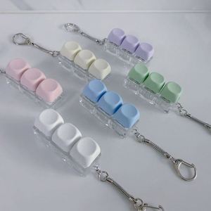 เคสคอมพิวเตอร์แบบกดปุ่ม 3 ปุ่มทรงกลม พร้อมจี้รูปหัวใจแบบกดได้ - Product Image 1