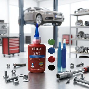 Adhesivo Anaeróbico Azul 243 <span class=keywords><strong>de</strong></span> Resistencia Media, Resistente al Aceite, para Pernos, Tornillos y Tuercas, 50ml, 250ml, 3ml - Product Image 1