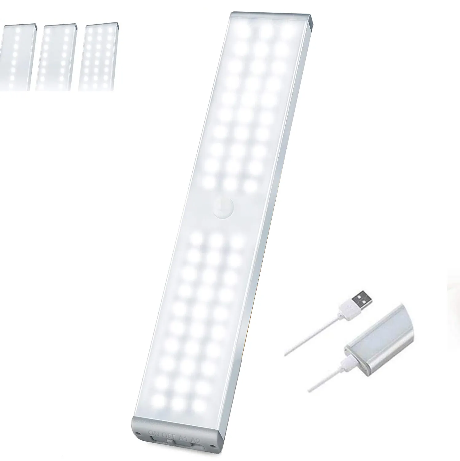 motion sensor 3 row led light bar cool white for closet cabinet amazon top seller 2022 cabinet light motion sensor