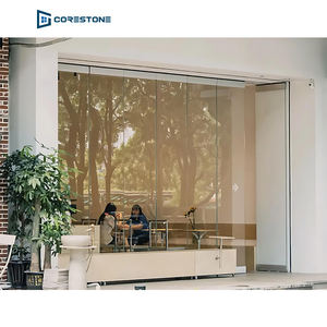 Puertas correderas de aluminio sin marco para <span class=keywords><strong>terraza</strong></span>, cortina de vidrio, puertas plegables, partición interior, <span class=keywords><strong>puerta</strong></span> de vidrio de aluminio - Product Image 3