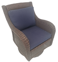 Chaise berçante de jardin en rotin pour extérieur Meubles de jardin luxueux Patio empilable Rocker