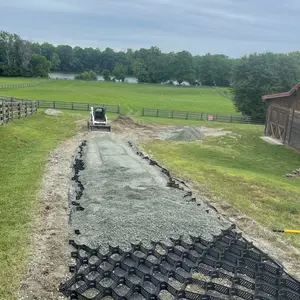 Geocell texturizado de HDPE negro de 150-440mm para ferrocarril de carretera construir la estructura de bloque de soporte