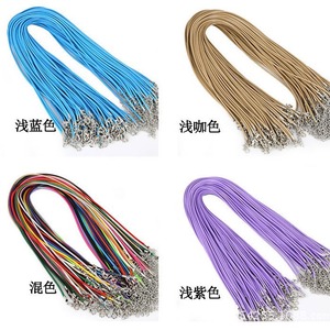 Cross Border Diy Jewelry <b>Accessories</b> 1.5mm Korean Waxed Thread Necklace Cord Colored Leather Cord Round Shape Yiwu Origin - Product Image 4
