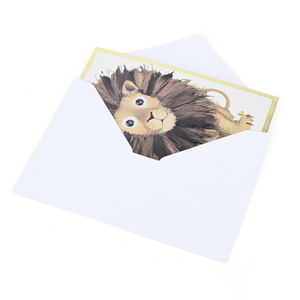 Biglietto d'Auguri Natalizio/Festivo Personalizzato con Occhi Mobili a Tema Animale, Design Creativo, Lamina Dorata a Rilievo e Busta - Vendita all'Ingrosso - Product Image 5
