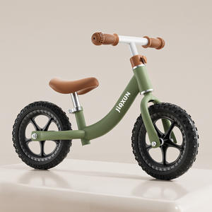 Campione gratuito bici bilancia per bambini senza pedali 2-5 anni telaio in acciaio ad alto tenore di carbonio 12-14in ruote freno V Scooter giocattolo - Product Image 4