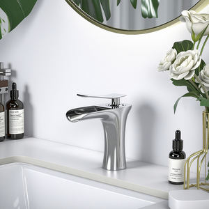 Sıcak satış şelale Singe kolu banyo muslukları sıcak soğuk su lavabo musluk akıllı musluk - Product Image 2